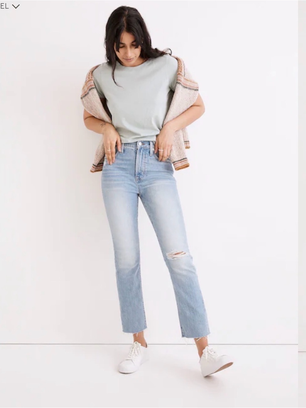 Madewell The Curvy Perfect Vintage Jean SZ 33 Tall